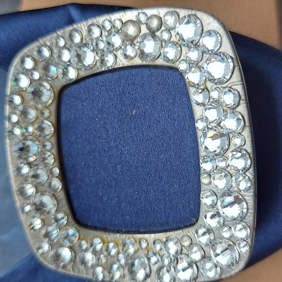 Authentic Roger Vivier Blue Crystal Embellished Flats 38.5 - Picture 4 of 16